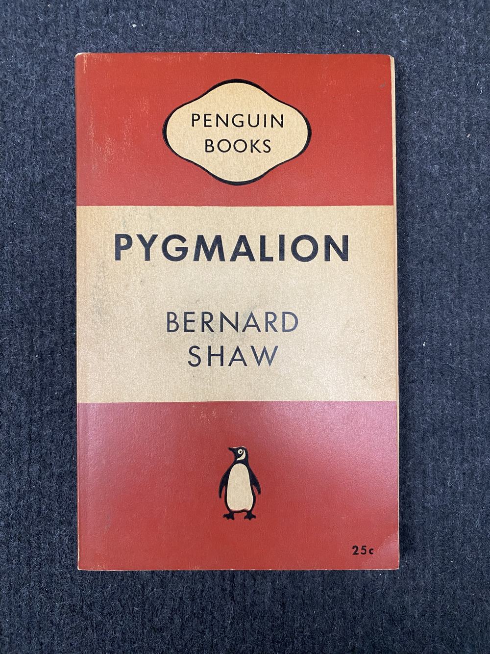 Pygmalion, photograph of this copy