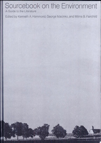 Sourcebook on the Environment A Guide to the Literature (publisher cover image)