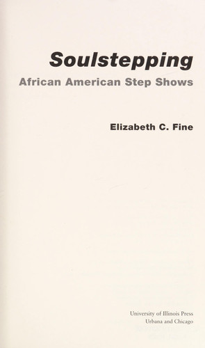 Soulstepping African American Step Shows (publisher cover image)