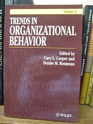 Trends in Organizational Behavior (publisher cover image)