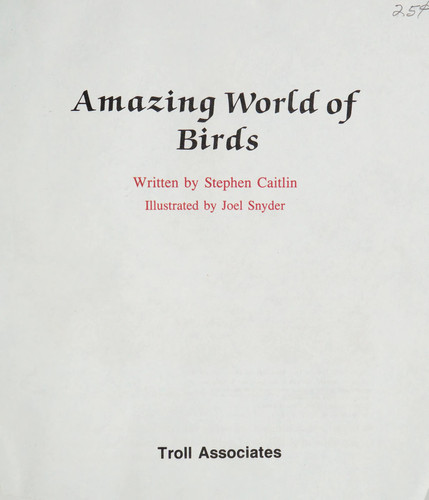 Amazing World of Birds (publisher cover image)