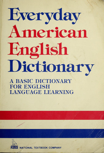 Everyday American English Dictionary (publisher cover image)