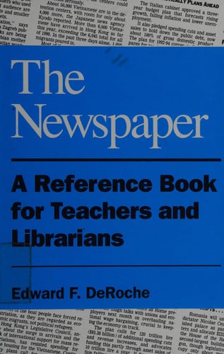 The Newspaper: A Reference Book for Teachers and Librarians (publisher cover image)