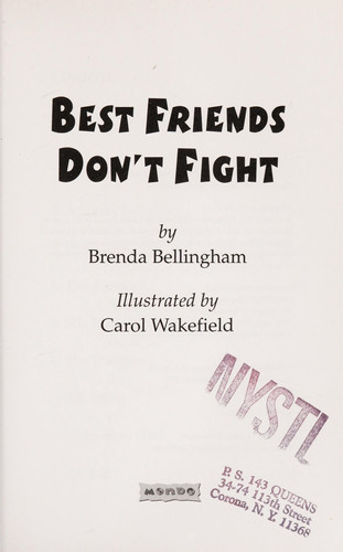 Best Friends Don't Fight (publisher cover image)