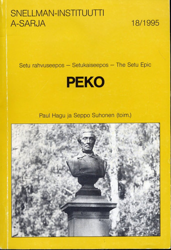 Peko setu rahvuseepos (publisher cover image)